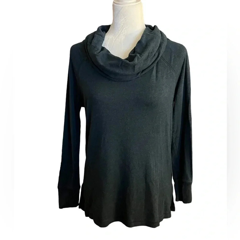 Lou& Grey Signature Soft Cowlneck Long Sleeve Shirt Casual Comfort Size M